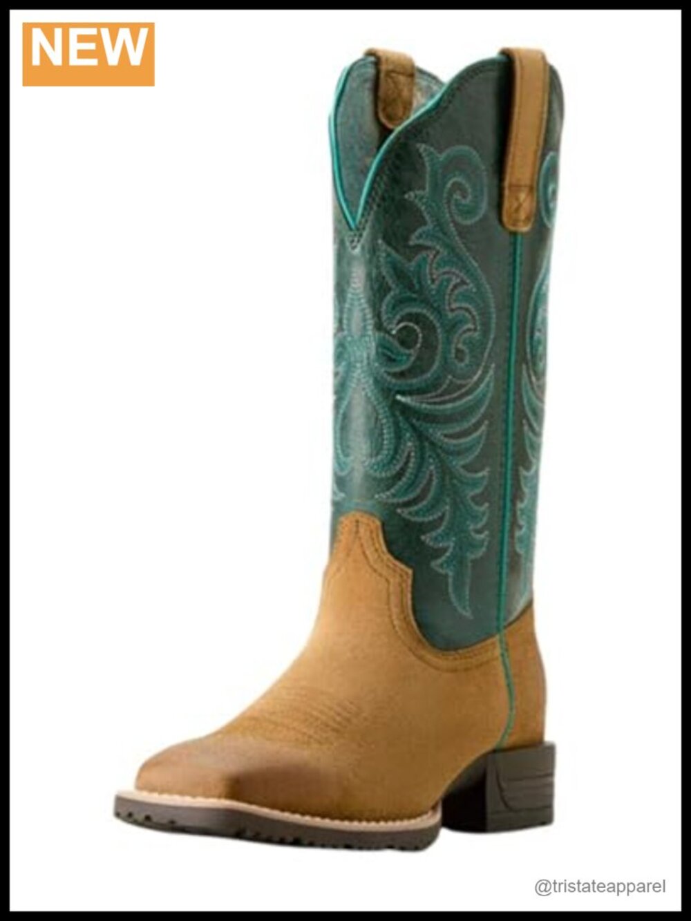 Ariat Women's Hybrid Ranch Time Western Boot Leather Mid-Calf